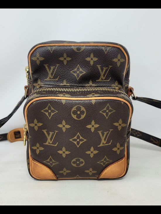 Louis Vuitton Handbags - Louis Vuitton Amazone Monogram Canvas Small Crossbody Hand Bag Authentic Vintage